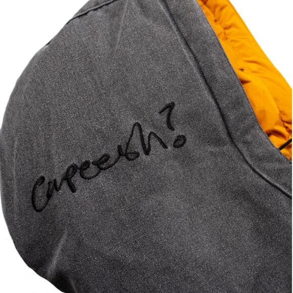 Capeesh Brand giacca #9 colour: washed grey/orange, Men's Medium - Picture 5 of 7
